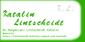 katalin lintscheidt business card